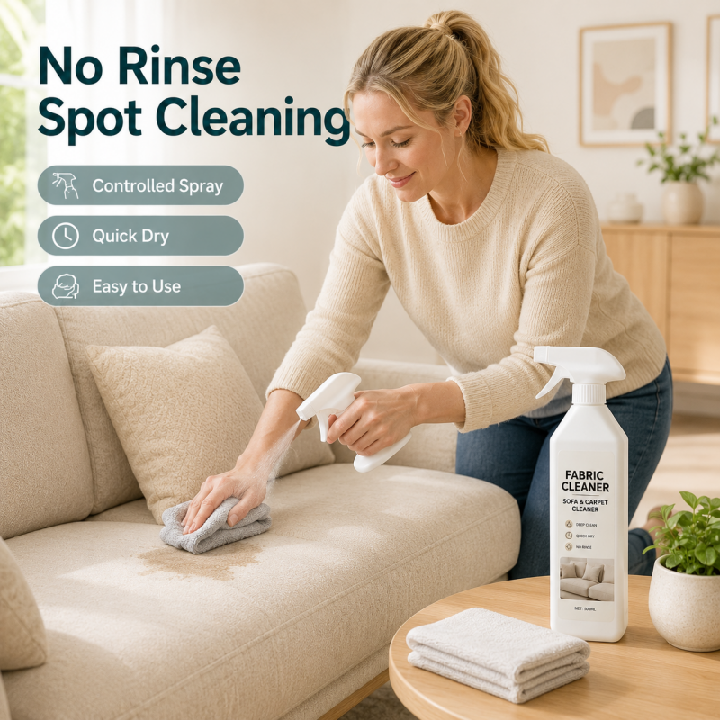 🧼 Waterless Fabric & Upholstery Cleaner Spray – Quick-Dry Stain & Dirt Cleaning Solution
